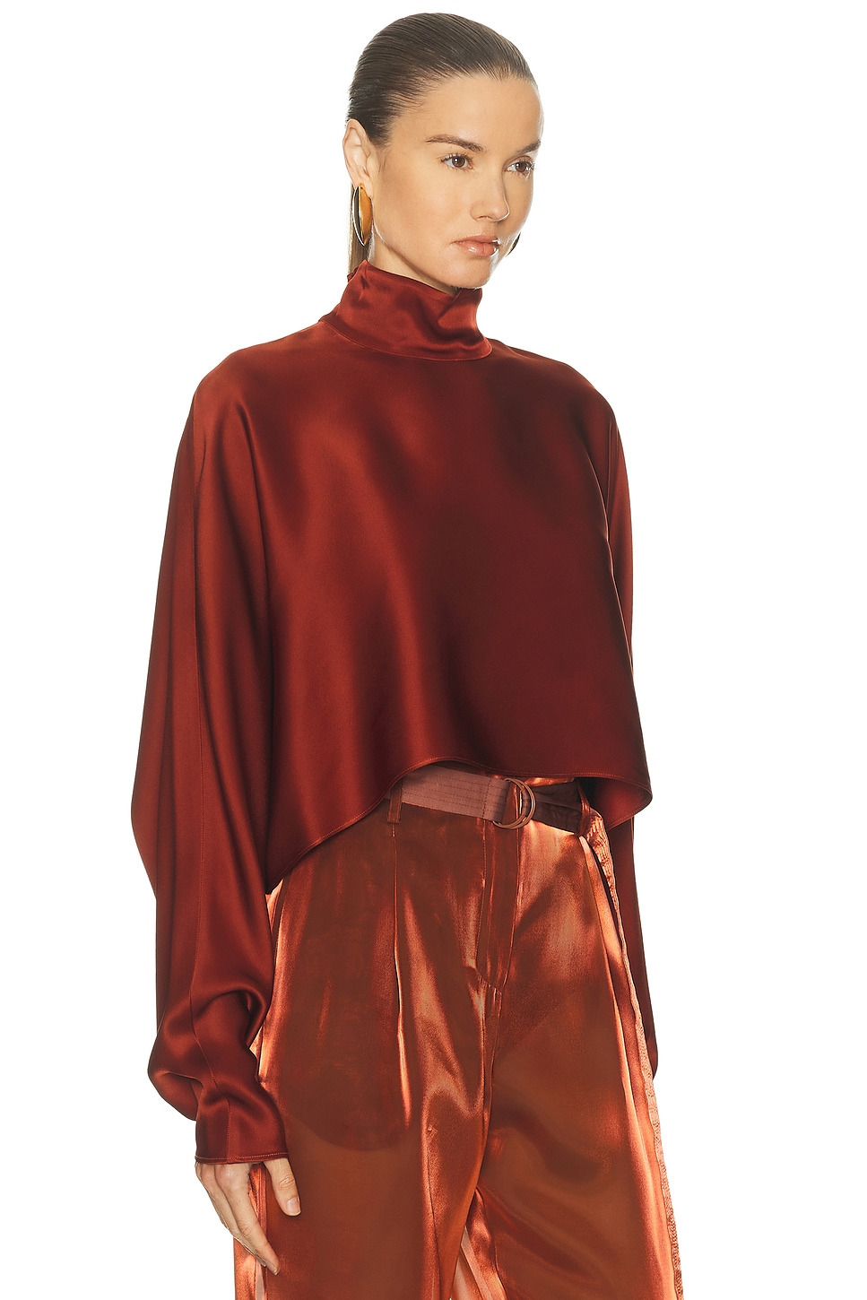 Satin Caftan Top - 2