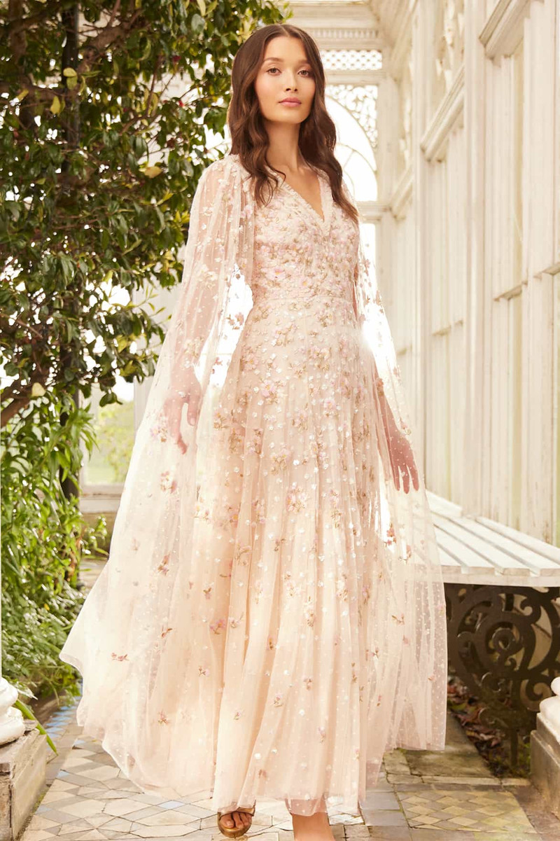 Needle & Thread Dahlia Ditsy Ankle Gown outlook