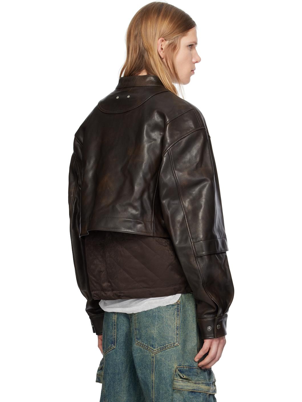 アウターその他 ANDERSSON BELL Quilted bomber leather jacket awa631mBROWN A2 Designer fashion, Seoul-fully created | W Concept