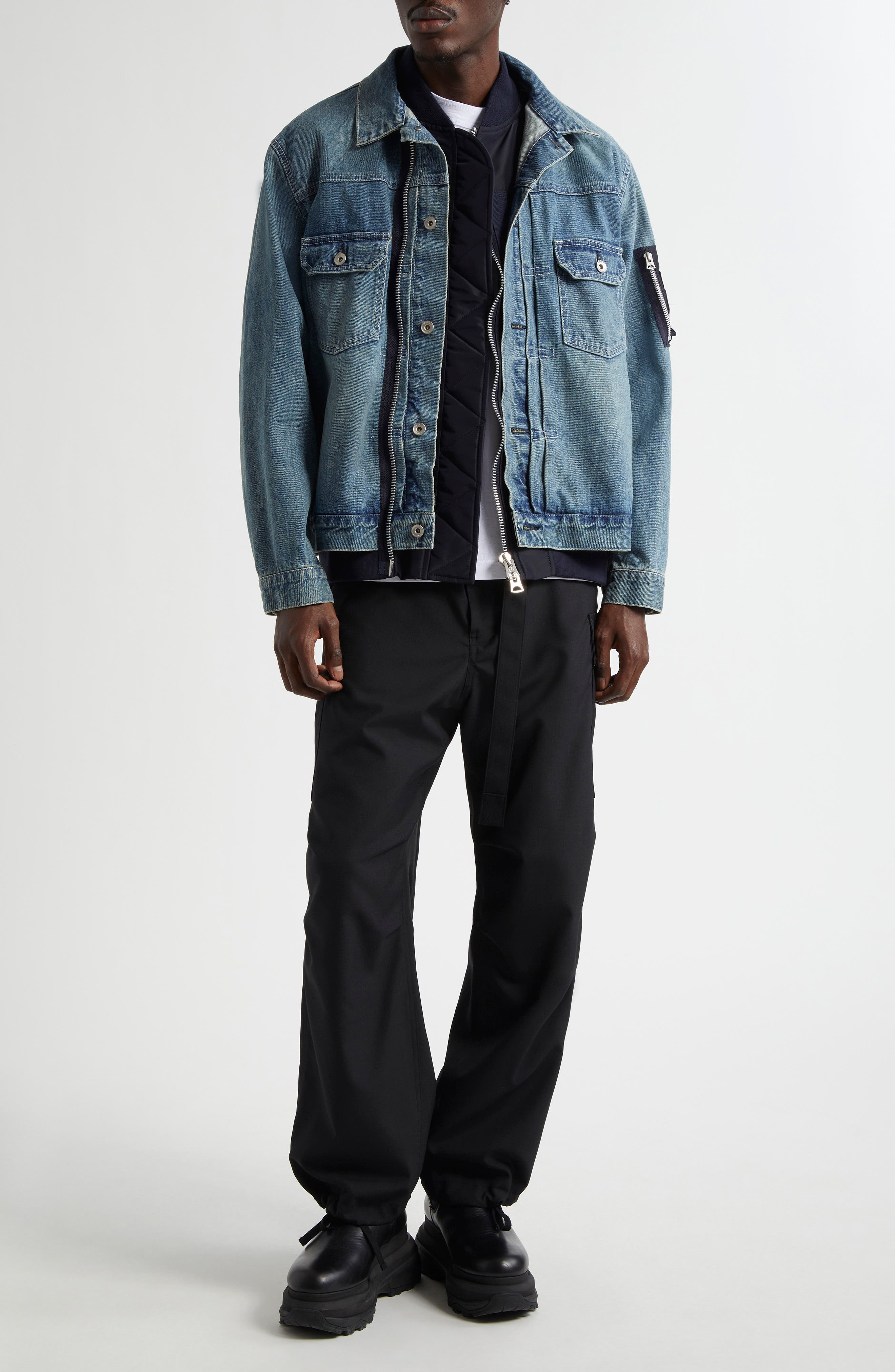 Sacai Cargo Pants in Black 001 at Nordstrom - 2
