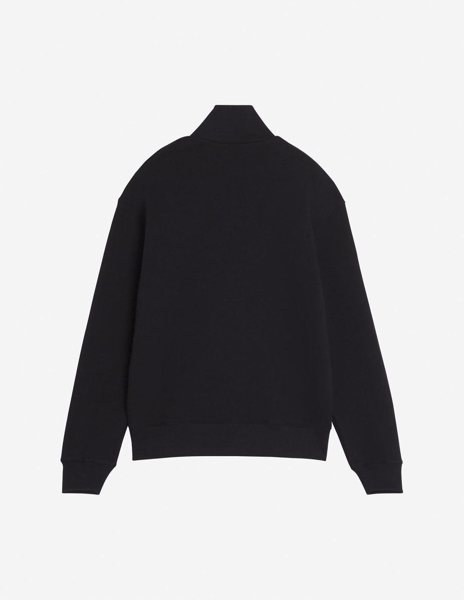 VARSITY HALF ZIP COMFORT SWEATER - 5