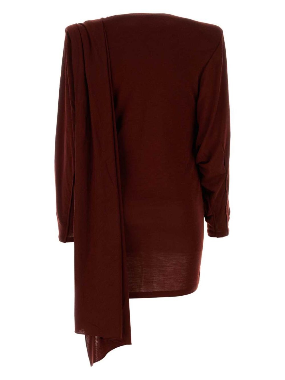 draped-detail minidress - 2