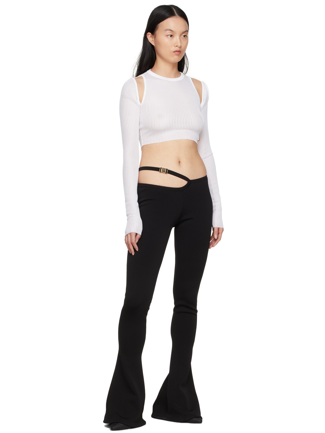 White Viscose Sweater - 4