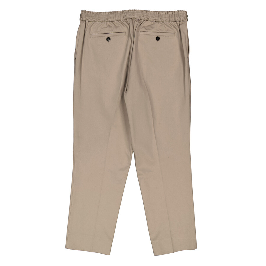 Ami Paris Men's Beige Clair Elasticated Waist Trousers - 2