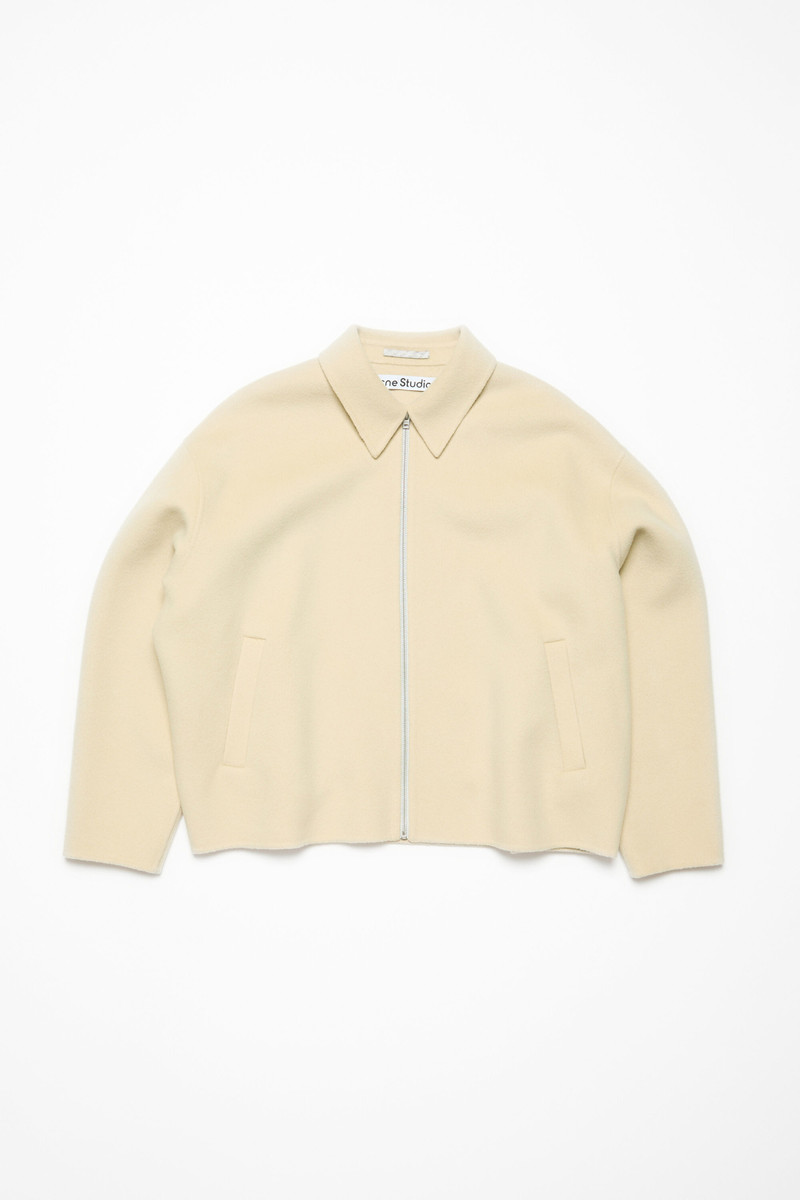Wool zipper jacket - Oat beige 6