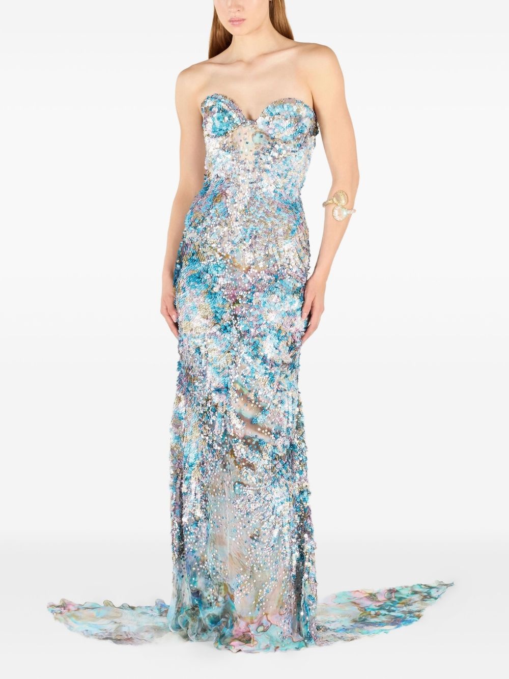 sequinned maxi dress - 2