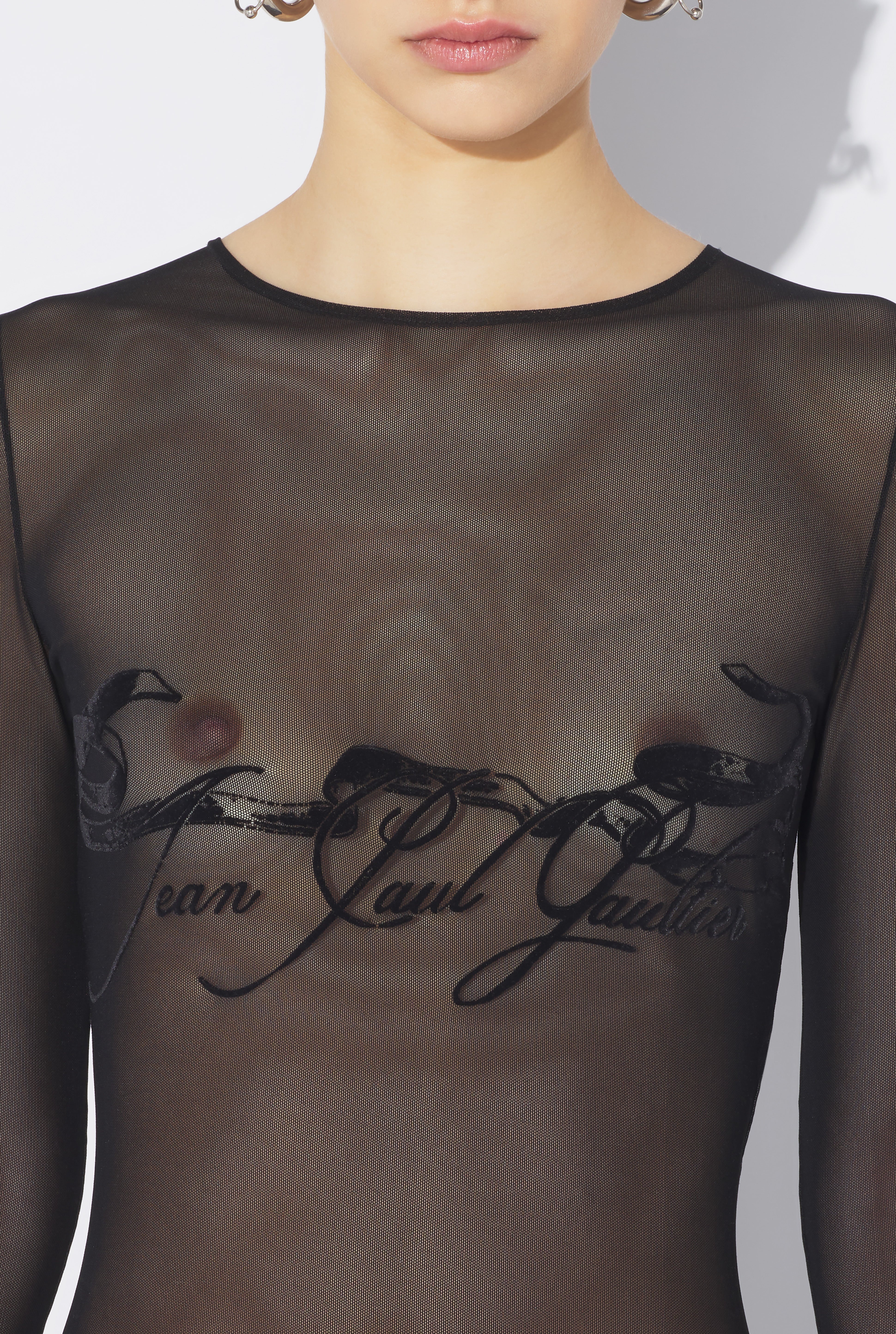 THE FLOCKED “TATTOO RUBAN” TOP - 4