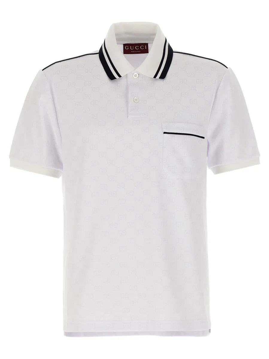 Gucci Gg Jacquard Polo Shirt - 1