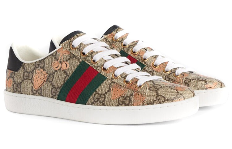 (WMNS) Gucci Ace GG Supreme 'Berry Print' 433900-UM610-8295 - 4