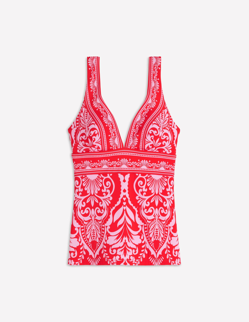 Porto Tankini Top-Red, Ornamental Garden - 1