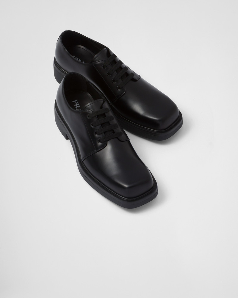 Brushed leather Derby shoes 4