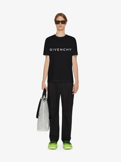 Givenchy GIVENCHY ARCHETYPE SLIM FIT T-SHIRT IN COTTON outlook