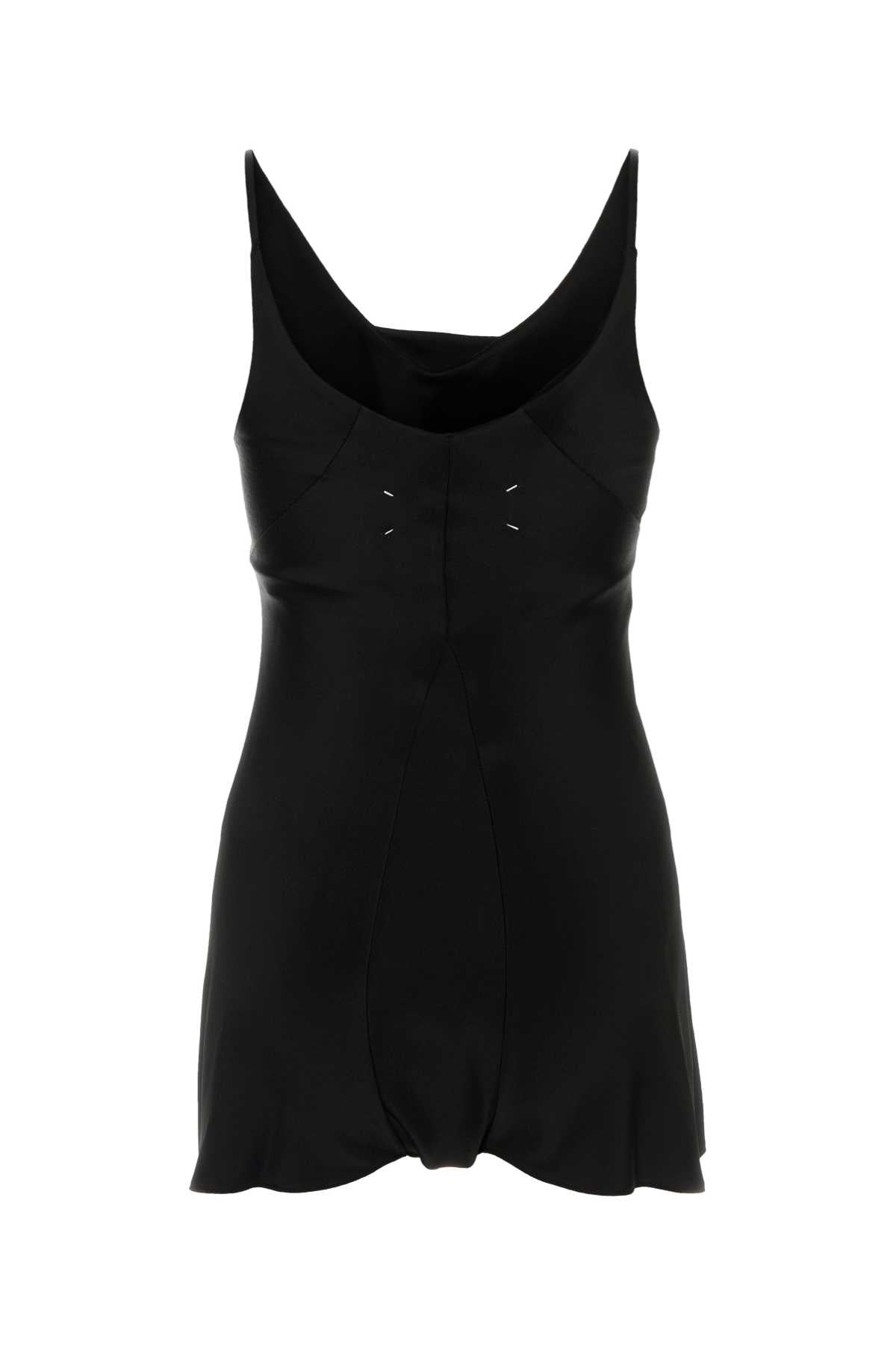 Maison Margiela Women Black Satin Jumpsuit - 2