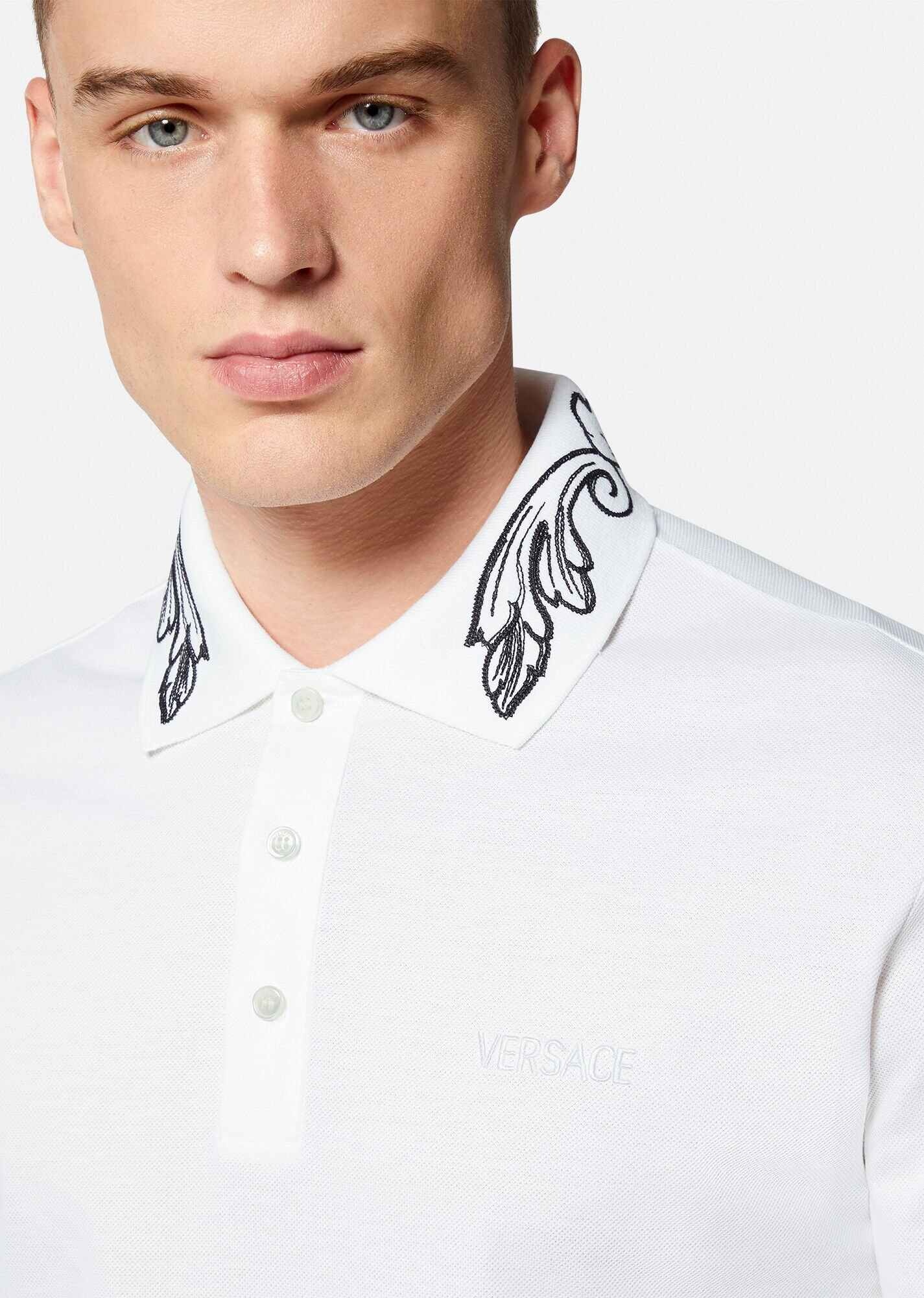 Barocco Embroidered Polo Shirt - 5