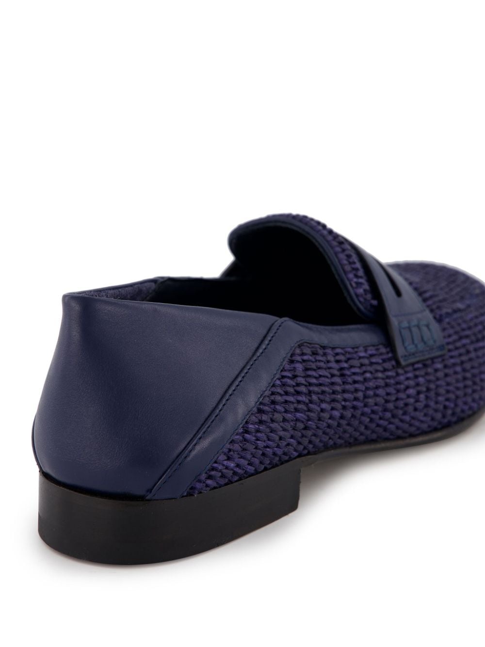 Padstow woven-raffia loafers - 6