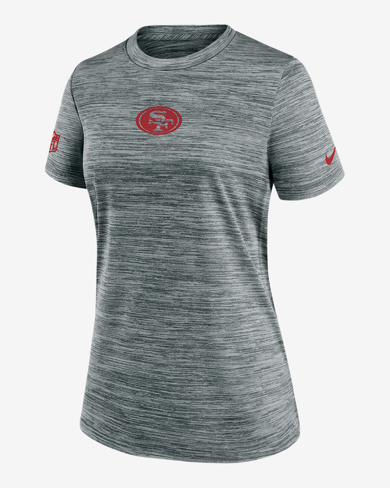 San Francisco 49ers Sideline Team Issue Velocity Women's Nike Dri-FIT NFL T-Shirt 1