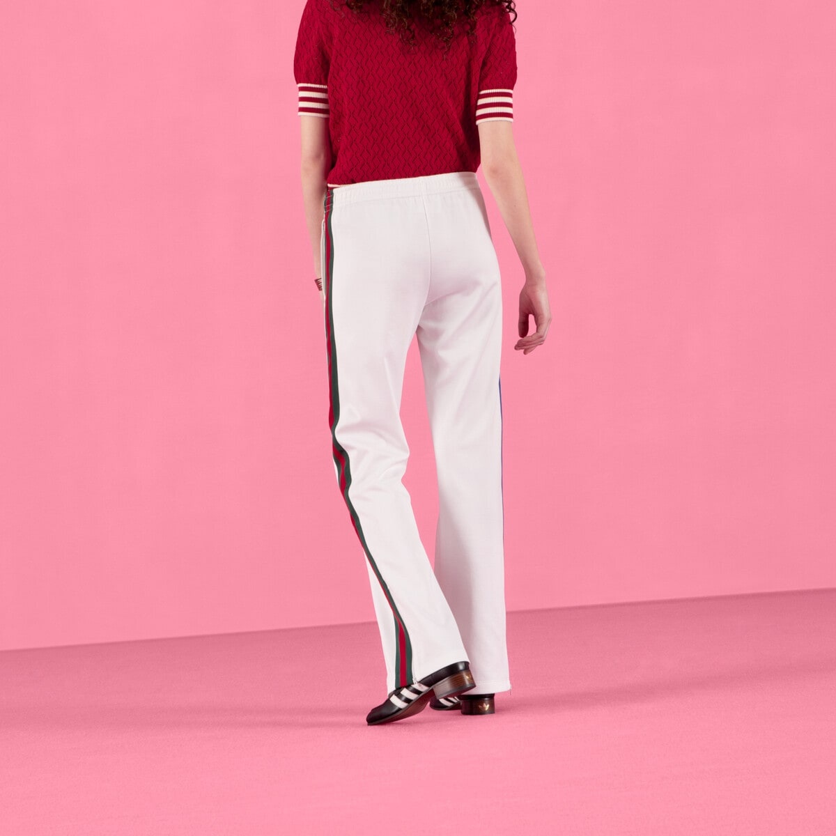 adidas x Gucci flared jogging pants - 8
