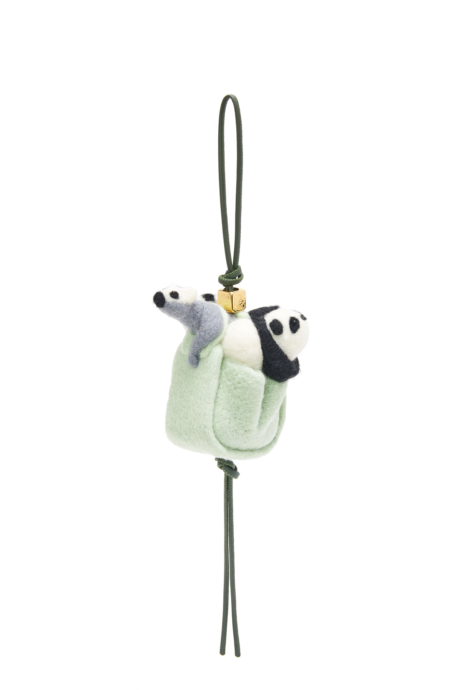 Hammock charm in felt and calfskin - 2