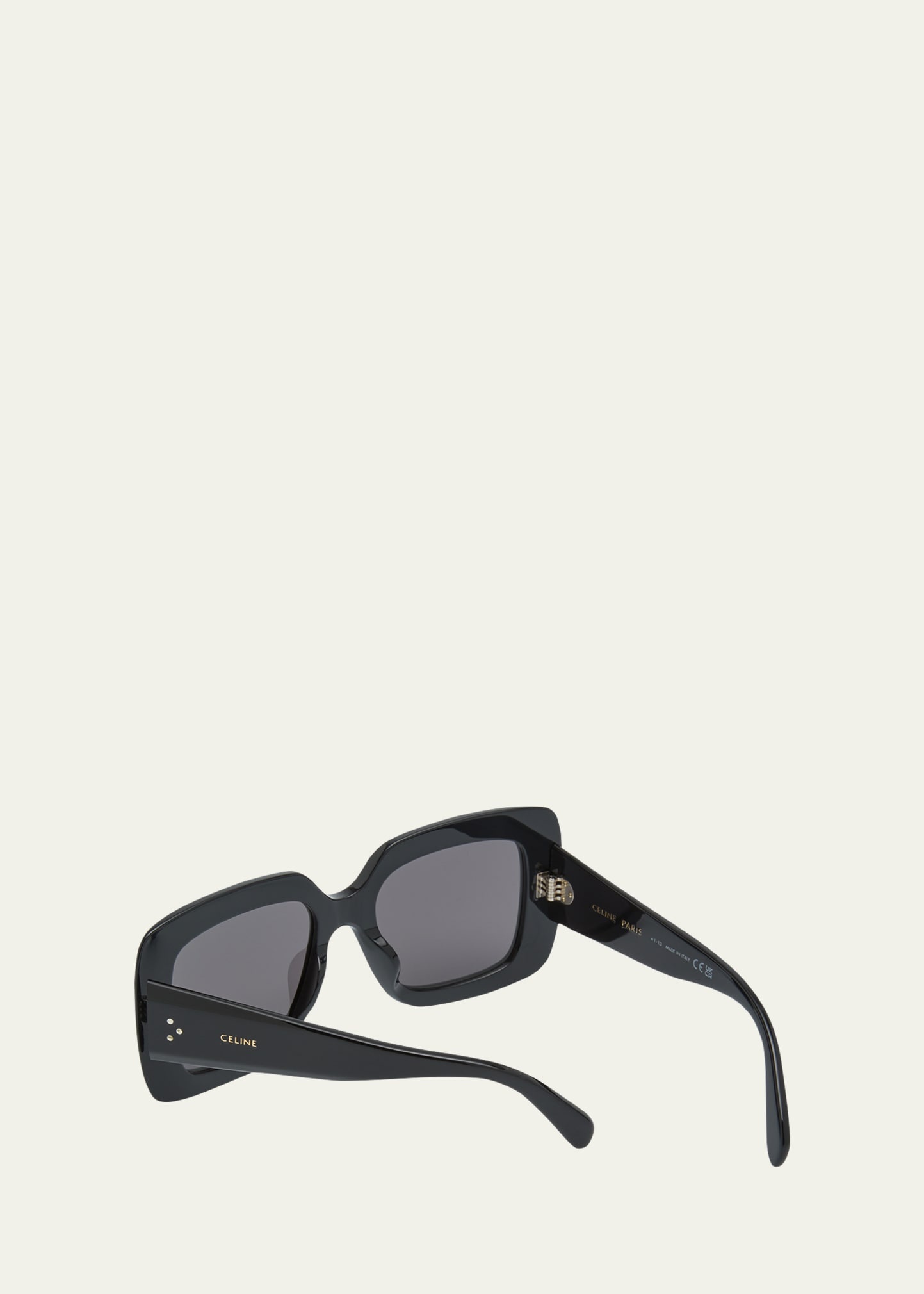 Bold Three-Dot Acetate Square Sunglasses - 3