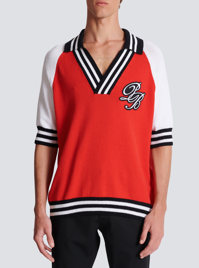 College Baseball PB Signature knit polo shirt 5