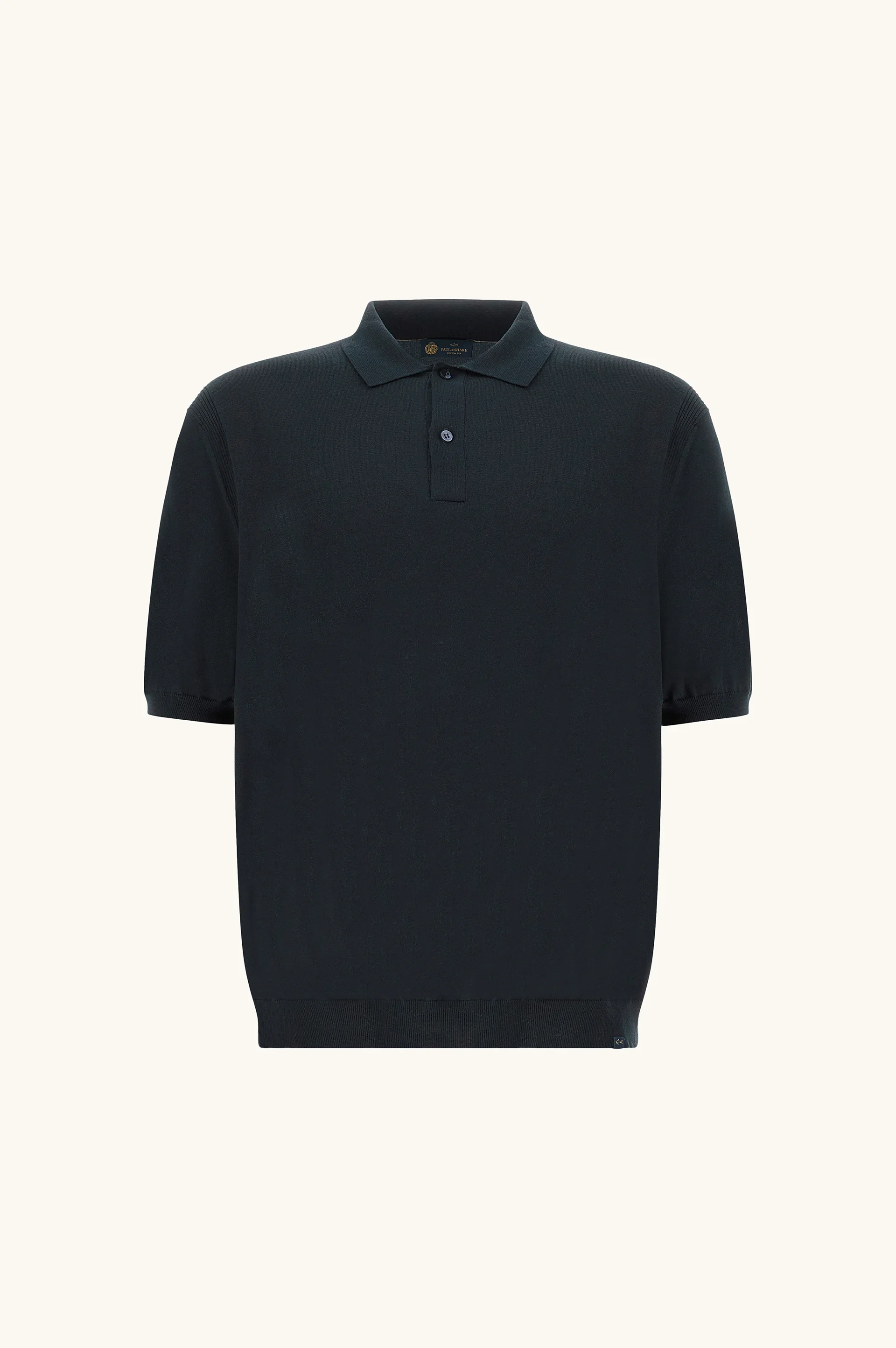 POLO SHIRT IN SILK AND COTTON - 1
