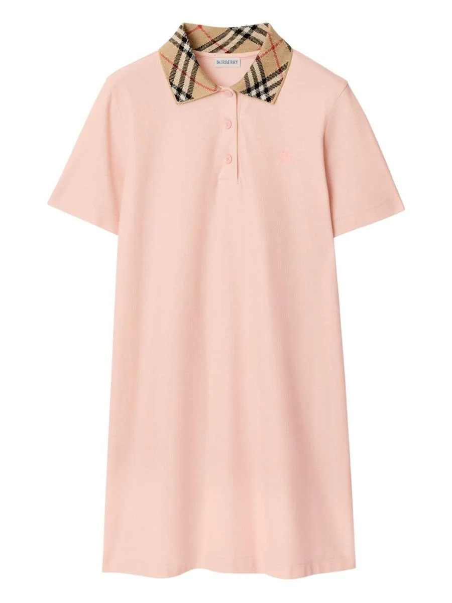 Burberry Check Collar Cotton Dress - 1