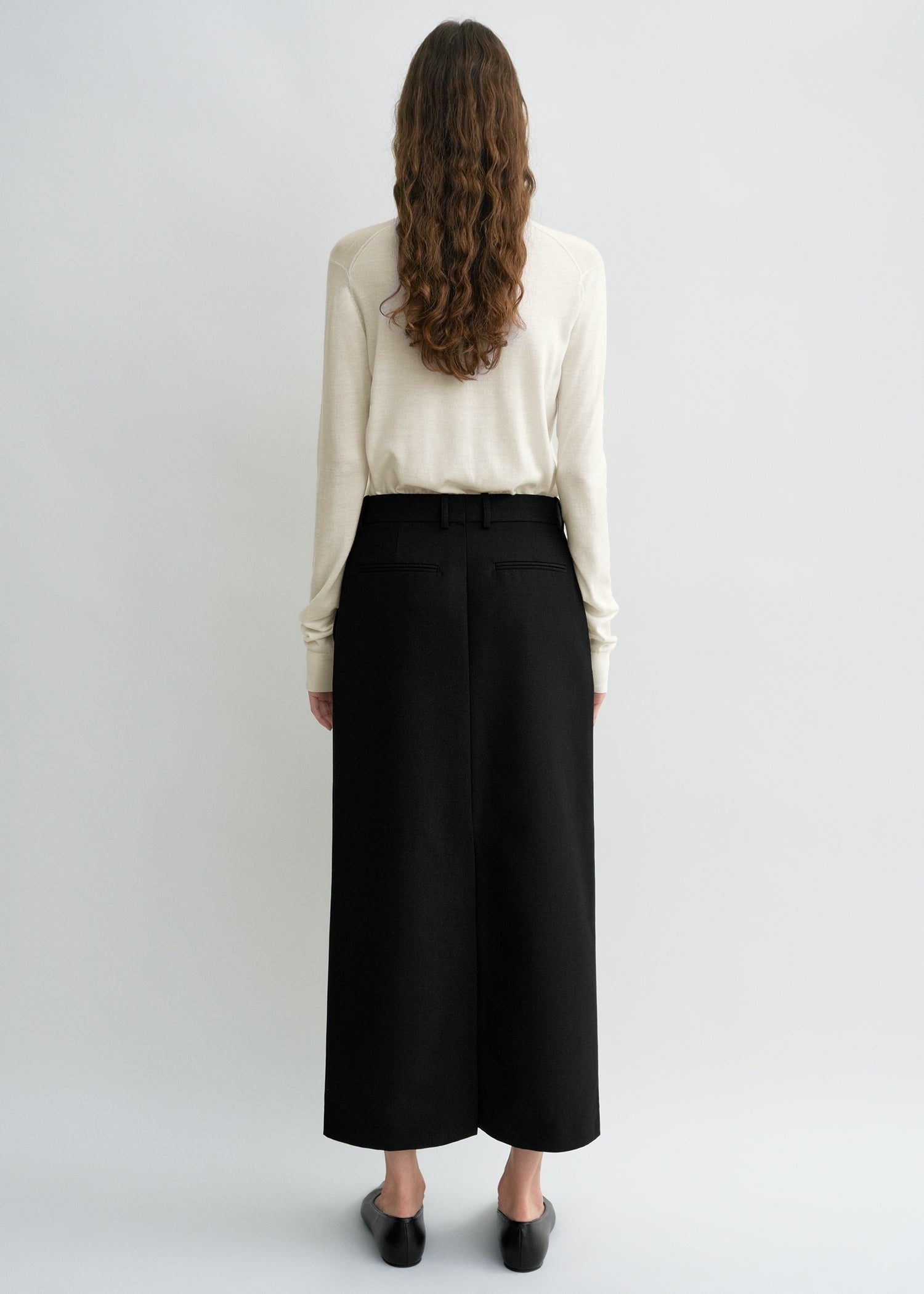 Fine crew knit ecru - 4