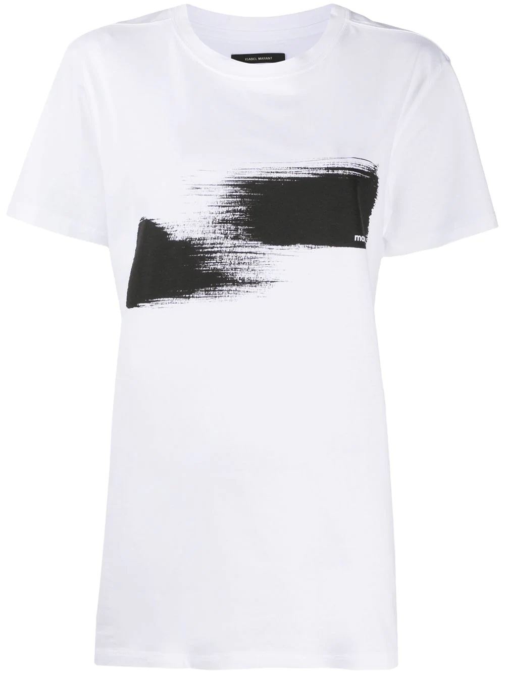 abstract-print cotton T-shirt - 1