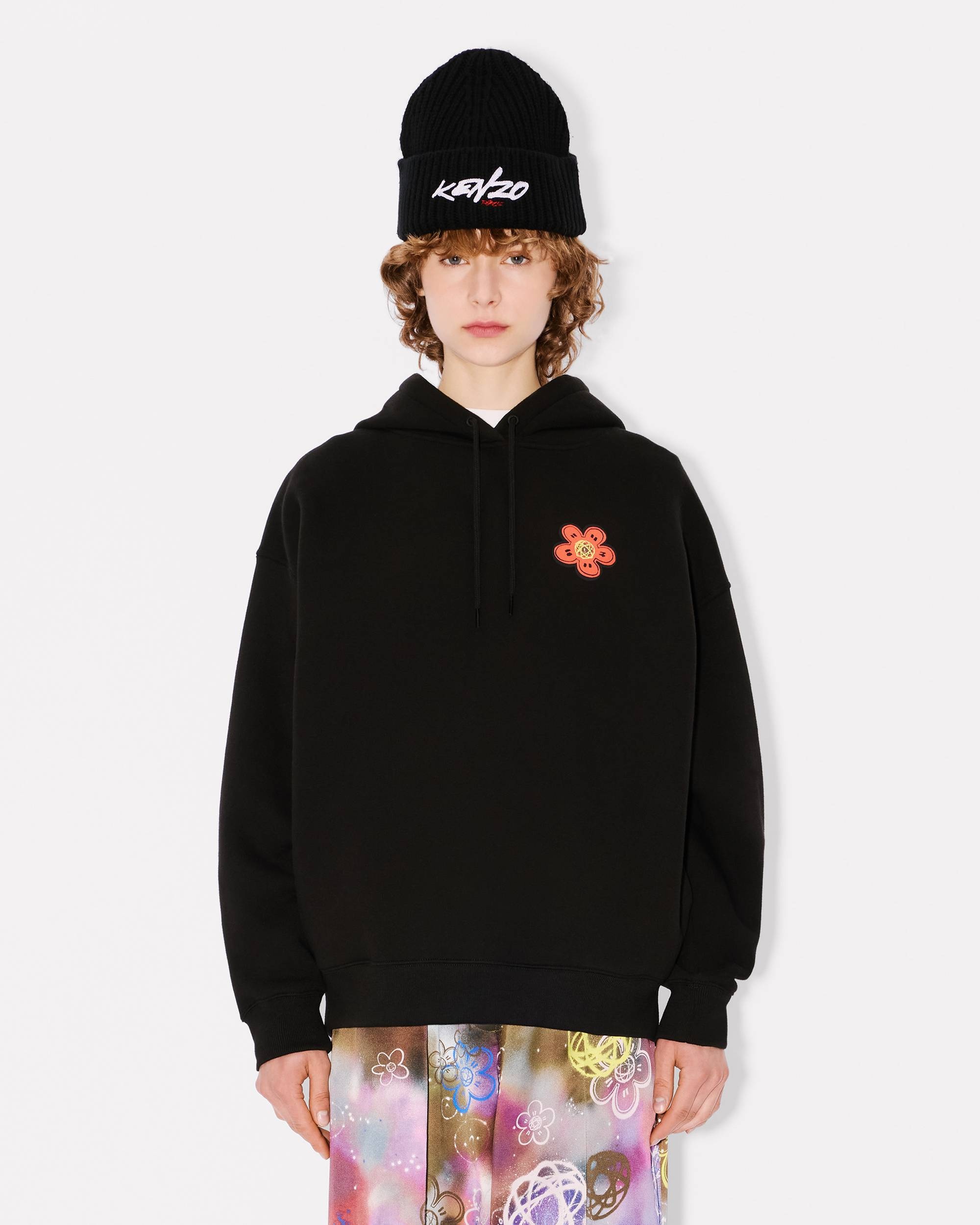 'Kenzo x Futura 2000' oversized hoodie in cotton - 3