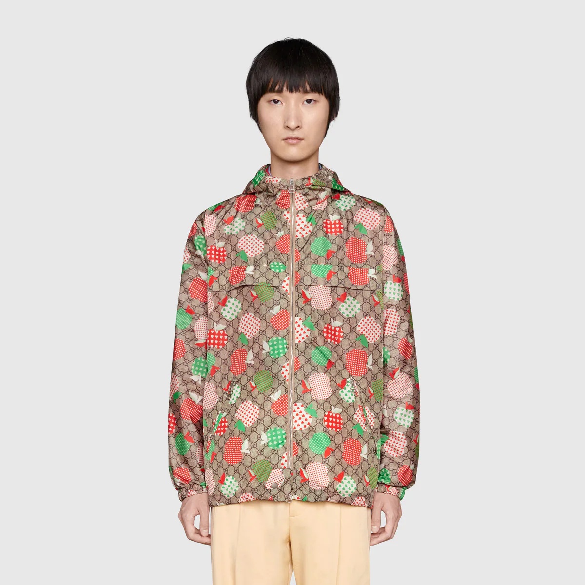 Men's Gucci Les Pommes nylon jacket - 3