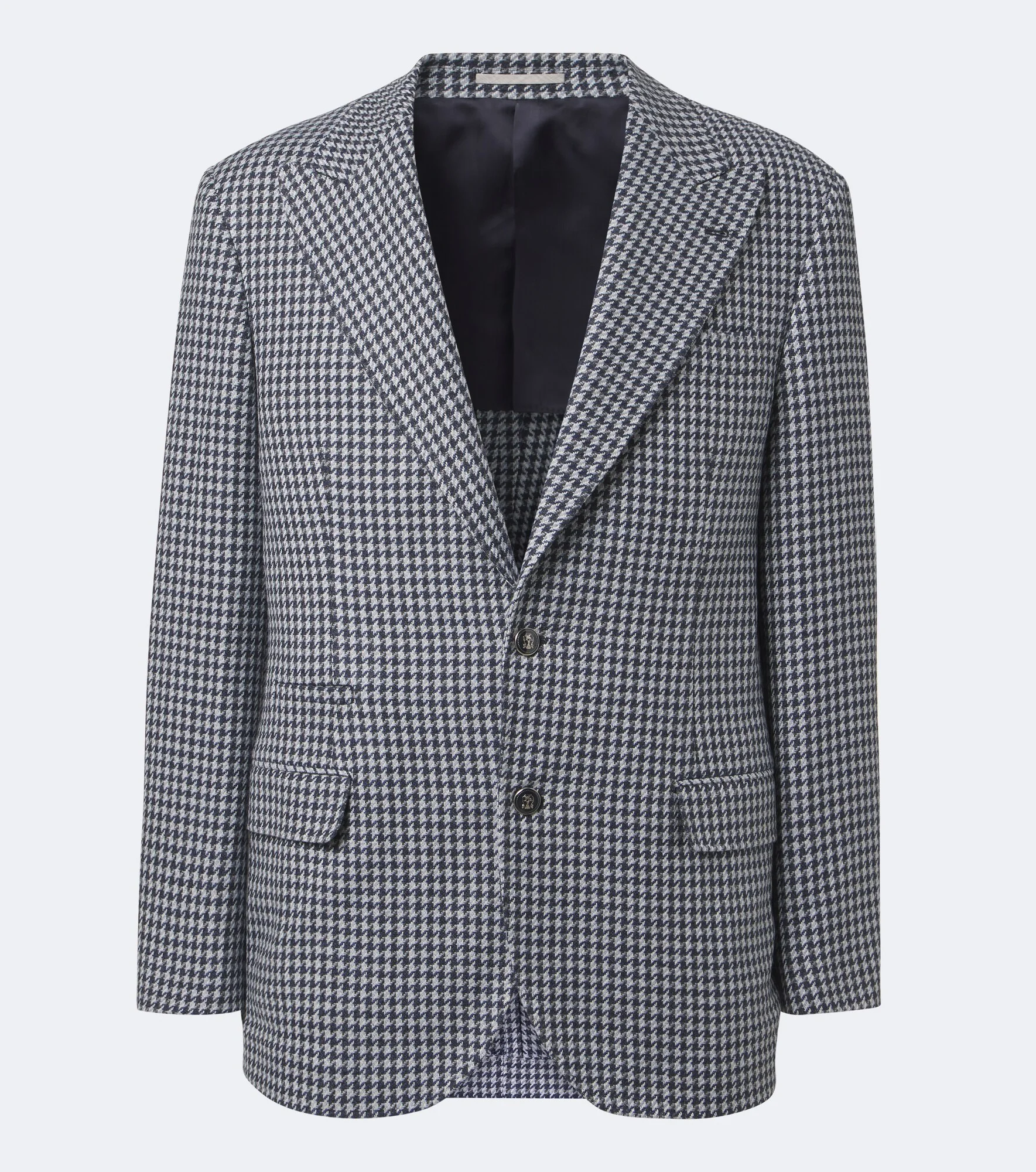 Houndstooth cashmere blazer - 1