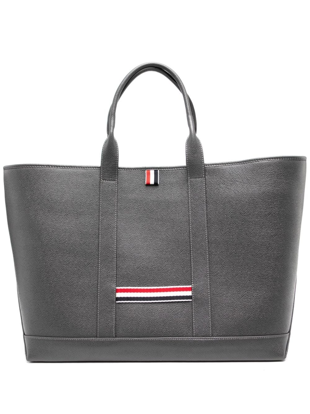 4-Bar leather tote bag - 1