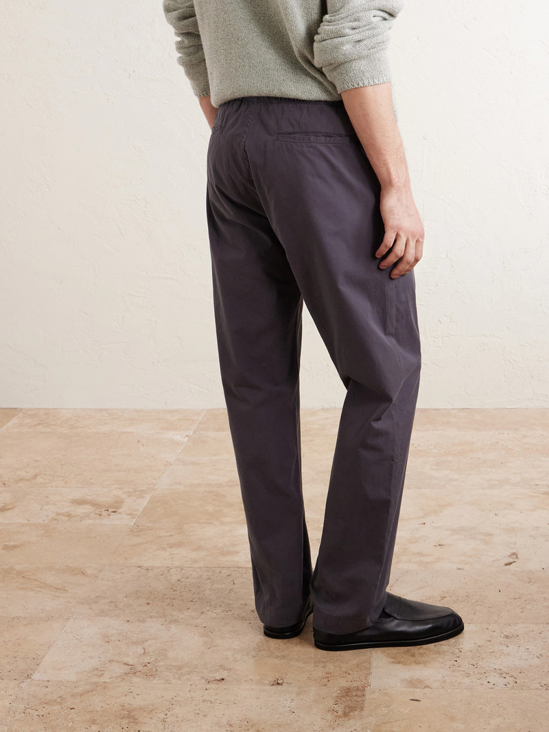 Joggy Straight-Leg Cotton Trousers 4