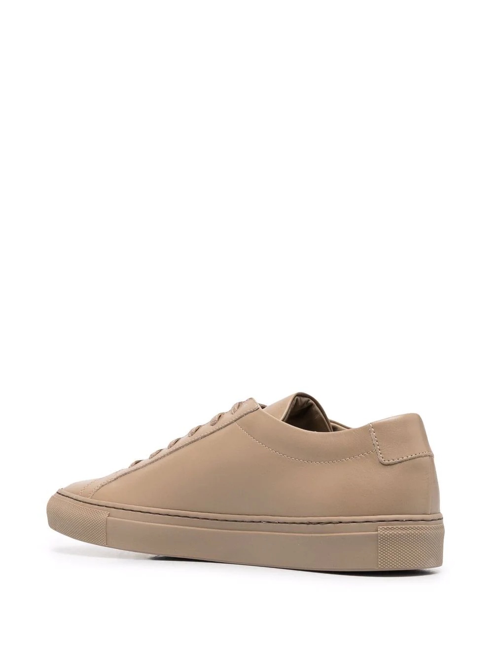 low top leather sneakers - 3