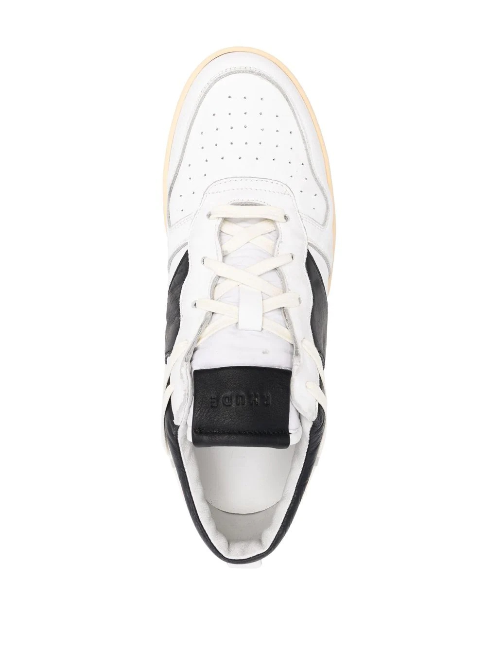 logo-lettering sneakers - 4