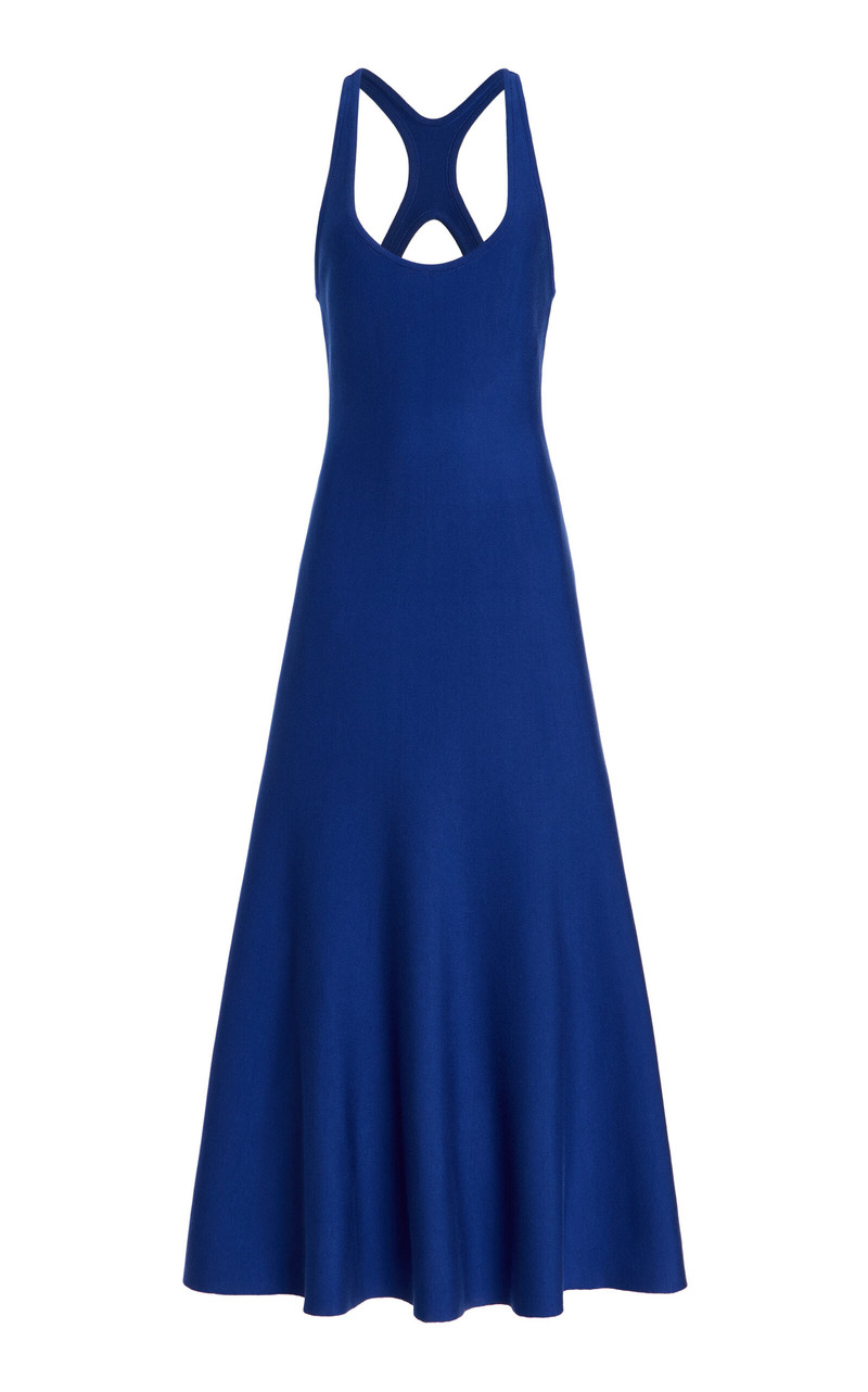 Bastien Silk Racerback Midi Dress blue 1