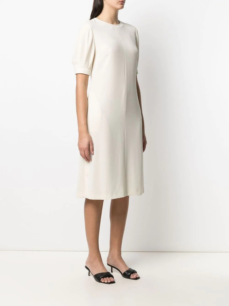 button-embellished puff sleeve dress 3