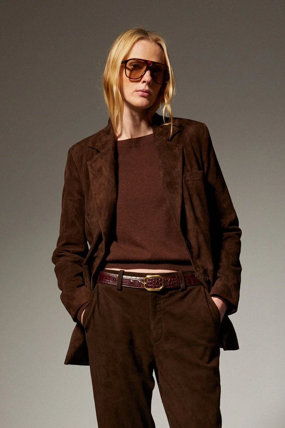 SUEDE CLASSIC BLAZER - 1