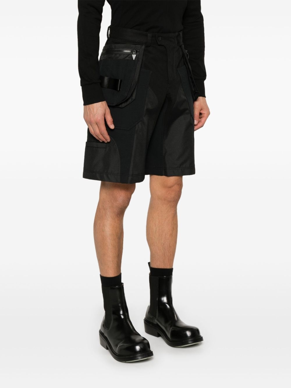 panelled-design cargo shorts - 3
