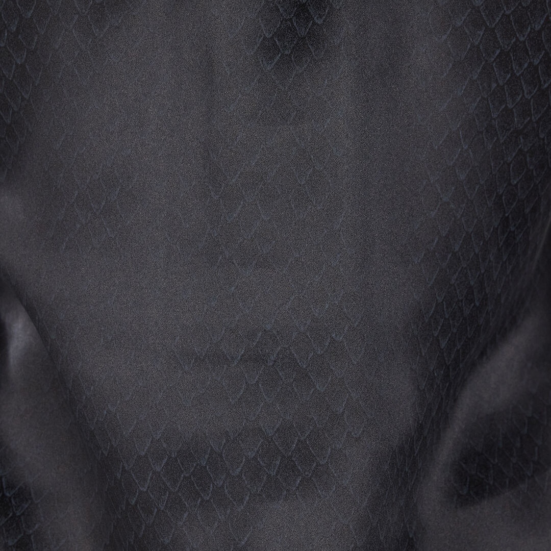 Snake-Effect Silk Shirt - 5