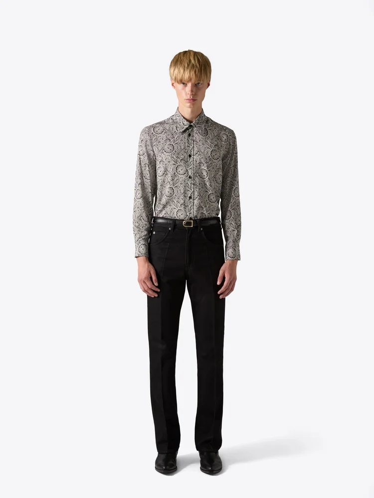 SHIRT 01 BLACK PAISLEY - 1