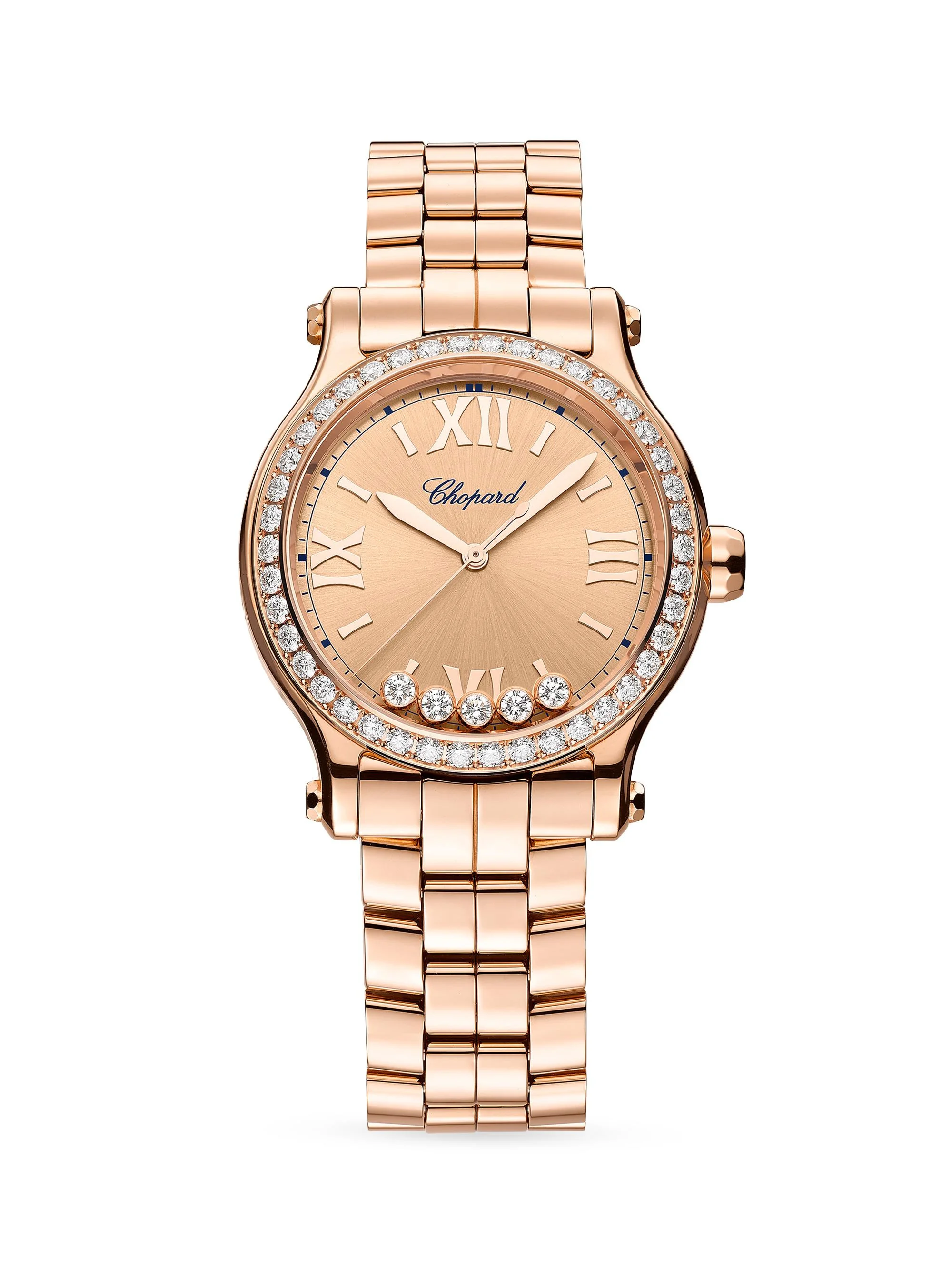 Women's Happy Sport 18K Rose Gold & Diamond Bracelet Watch - Rose Gold - 1