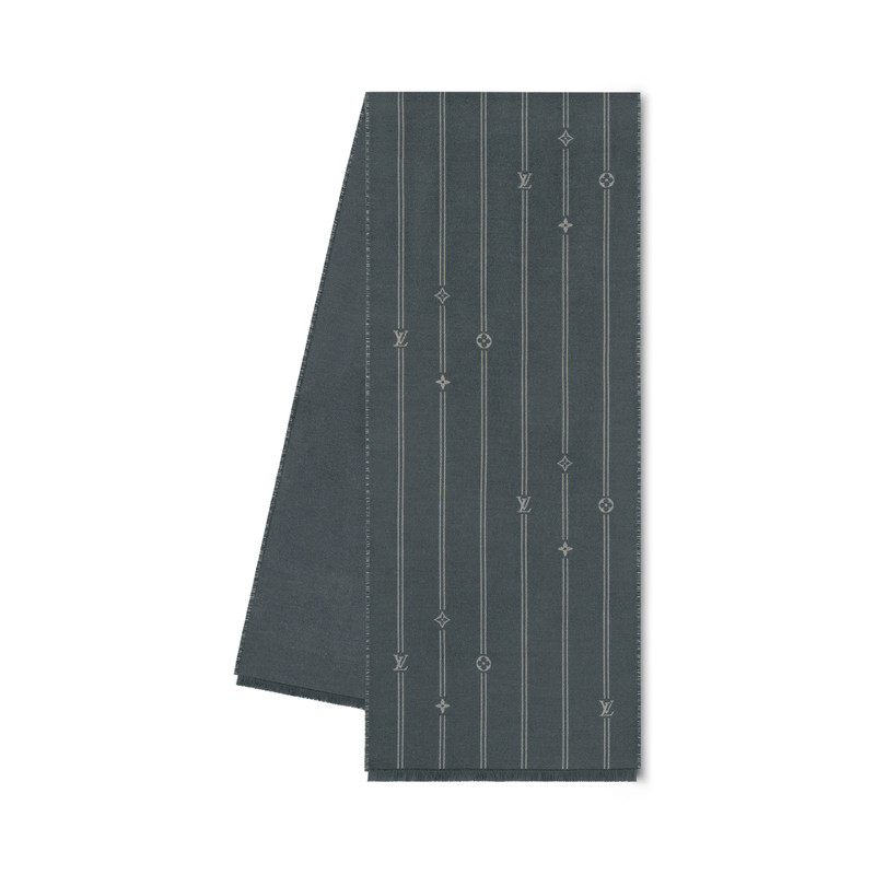 Monogram Stripes Scarf 1