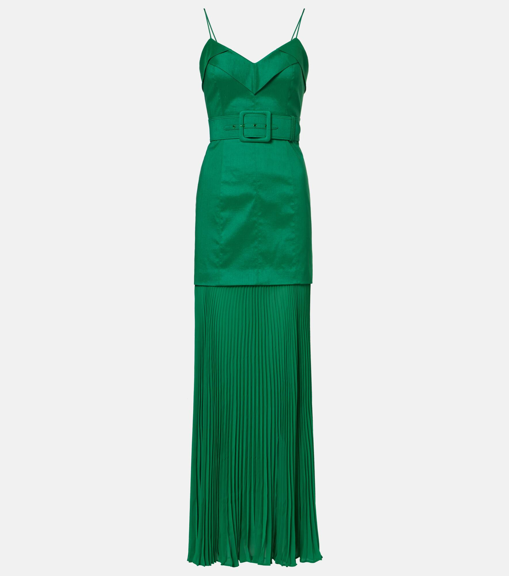 Bailey belted pleated maxi dress - 1