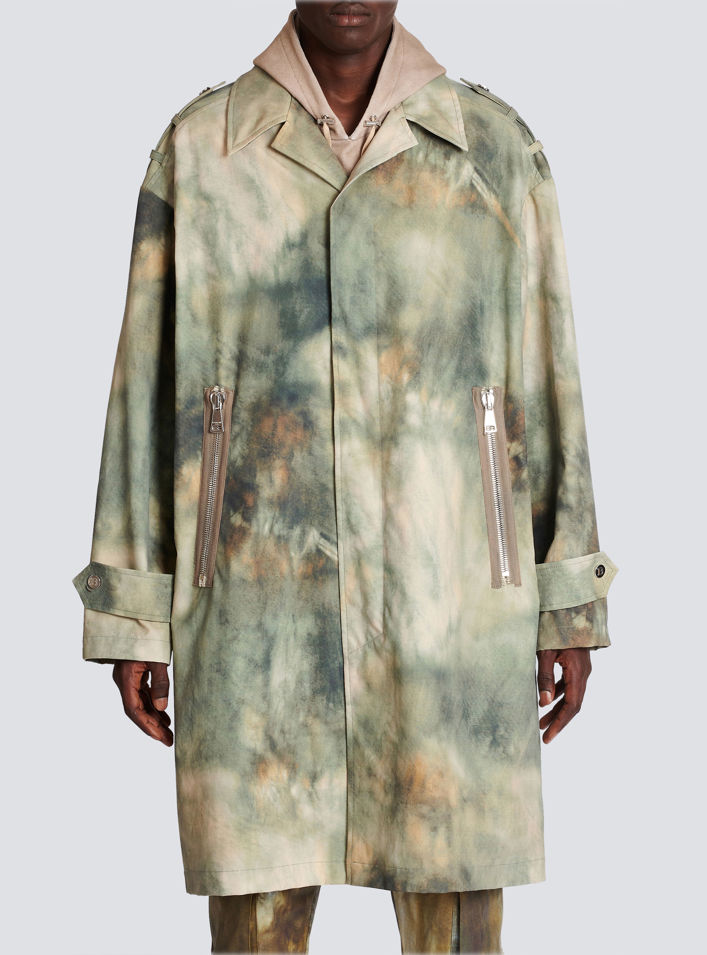 Desert print cotton coat - 5