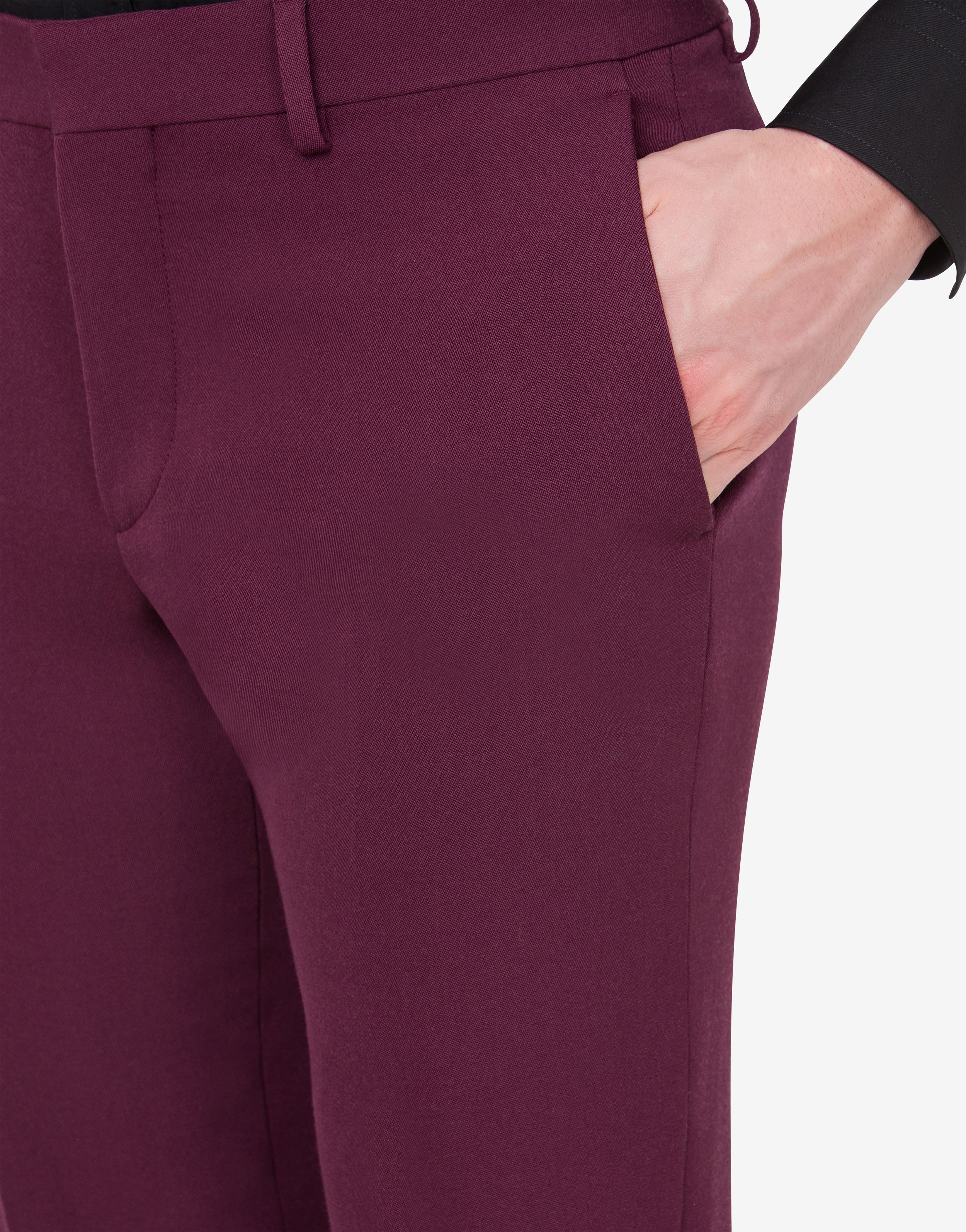 GRAIN DE POUDRE WOOL TROUSERS - 4