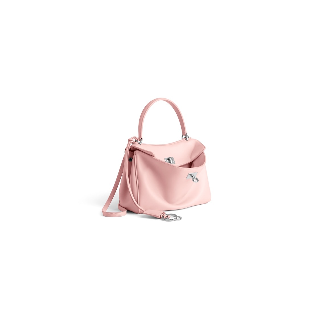 Women's Rodeo Handbag Mini  in Suede Pink - 2