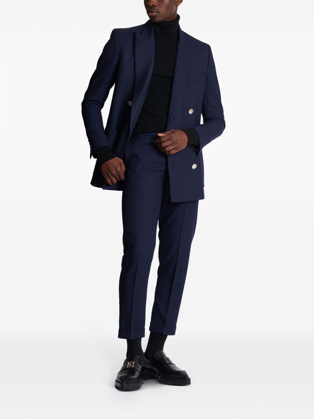 virgin-wool tailored trousers - 2
