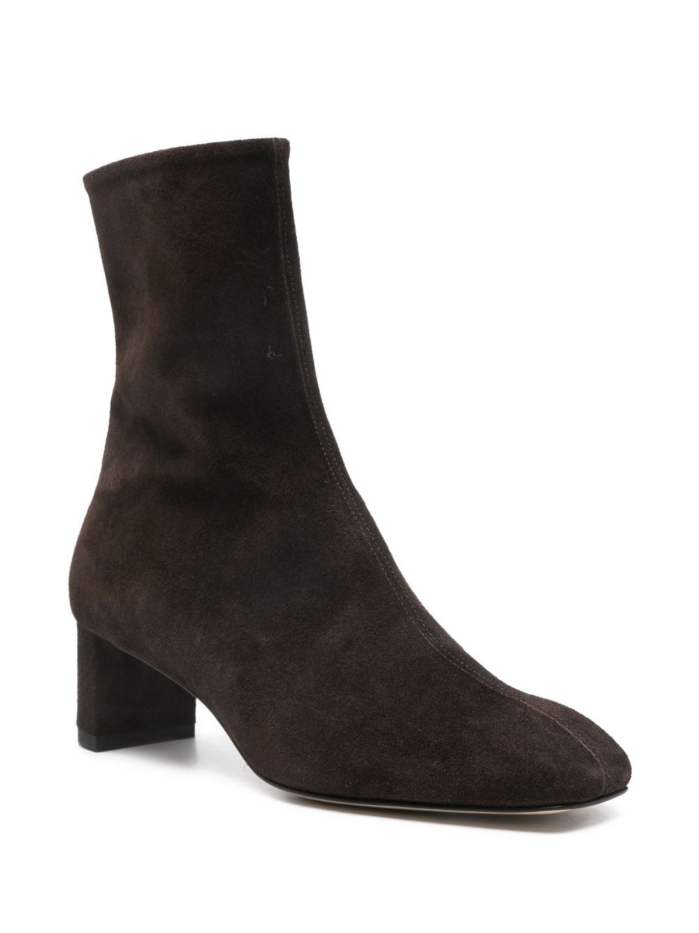 block-heel suede boots - 2