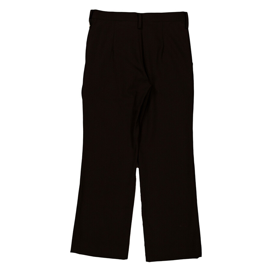 Yohji Yamamoto Ladies Black Left-Front Tucked Pants - 2
